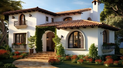 Fototapeta premium terracotta exterior house design