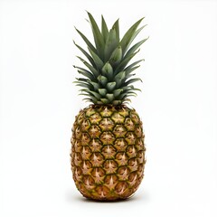 A pineapple isolated on a white background.