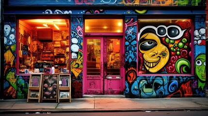 Naklejka premium eye store wall