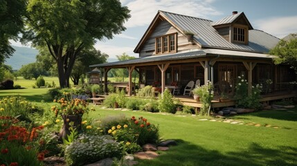 rustic house big yard