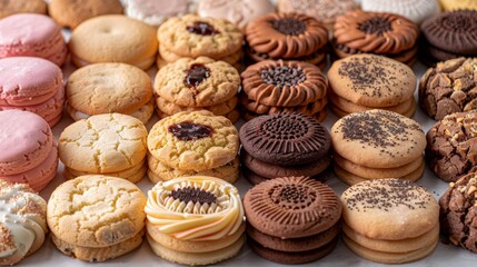 Minimalist Background: Tasty Vector Design of Cookies, Cakes, and Coffee for International Chocolate Day