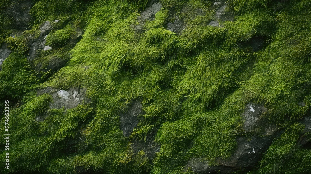 Wall mural vibrant textured green background