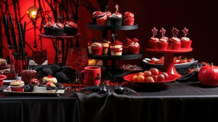 cupcakes red halloween