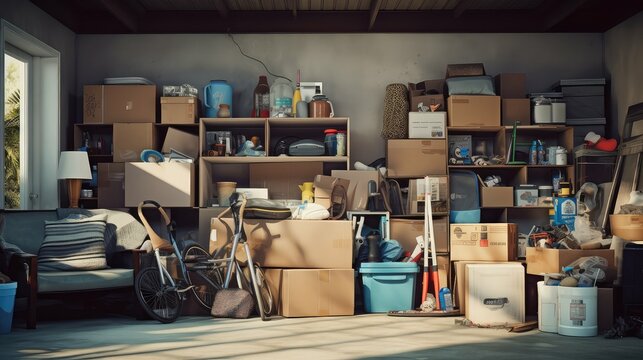 garage clutter house