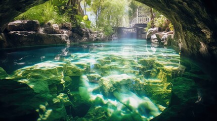 Naklejka premium clarity underground water