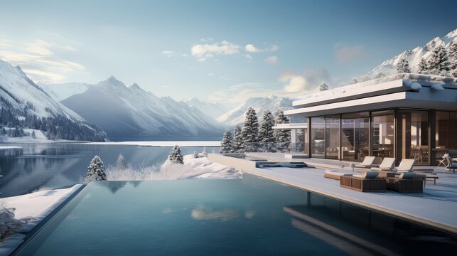 deck house on a lake