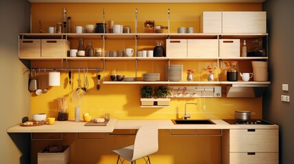 Obraz premium storage lifestyle kitchen