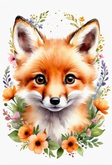 Fototapeta premium red fox cub
