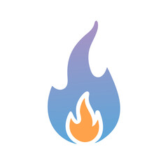 Fototapeta premium Fire and Flame Icon