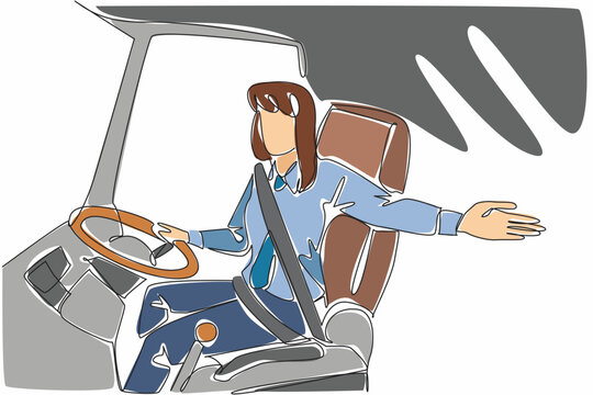 woman driving car, line art, open arms clip art preview