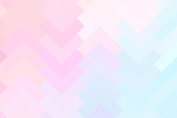 Pastel blue and pink mosaic arrow tile pattern for background. Geometric abstract pixel background.