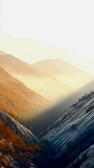 minimalist mountain landscape in soft colors smartphone wallpaper