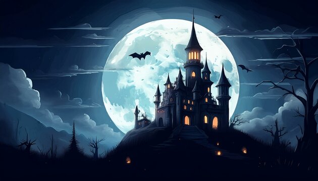 Gespenster Schloss Halloween 