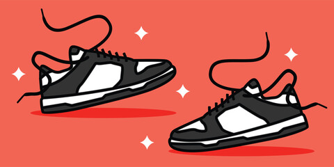 Illustration of  sneakers