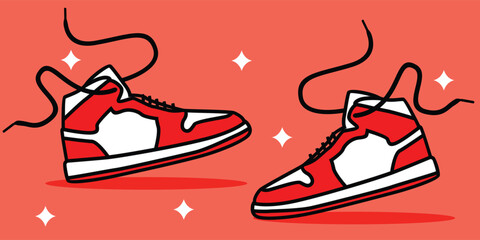 Illustration of  sneakers