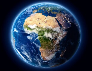 Fototapeta premium Earth from Space - Africa Visible