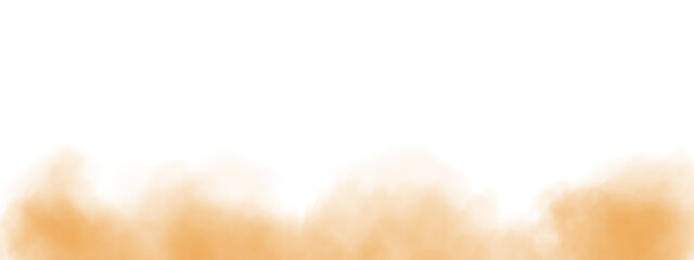 Fantastic yellow smoke. Magic smoke. Smog cloud on podium or stage. Fog vapor over ground or water surface, magic haze. PNG.
