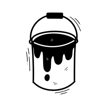 recommend clip art: Hand Drawn Paint Bucket Illustration. Doodle Vector. Isolated on White Background - EPS 10 Vector