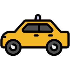 taxi filled line icon © muh zakaria