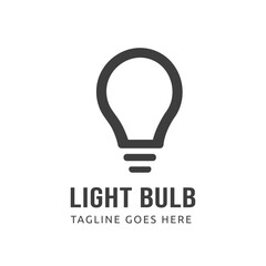 Flat Bulb Icon for Business and Creative Innovation ideas vector illustration