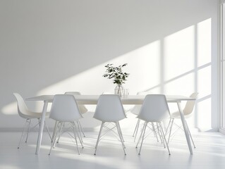 Minimalist Dining Room.