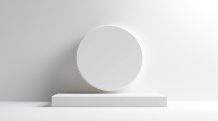 Minimalist White Platform.