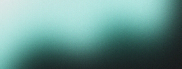 Blue white illuminated spots on black, grainy color gradient background, noise texture effect, copy space