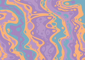 Abstract psychedelic groovy background.