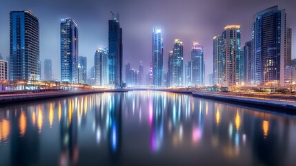 Obraz premium Dubai Skyline Reflections