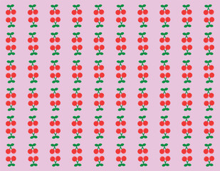 cherry pattern design for background, wallpaper, carpet, textile design, fabric, blanket, blanket for kids, card , wrapping paper , notebook ,batik, diary cover, and etc.