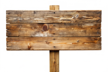 blank wooden sign board