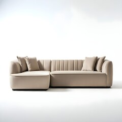 Obraz premium Sofa isolated on a white background.