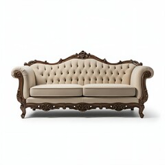 Sofa isolated on a white background.