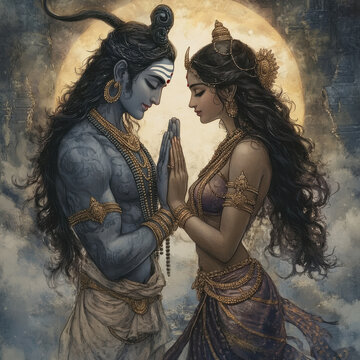 Lord shankar and parvati in hinduism