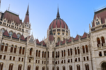 Fototapeta premium Hungarian Parliament Building at Dusk..