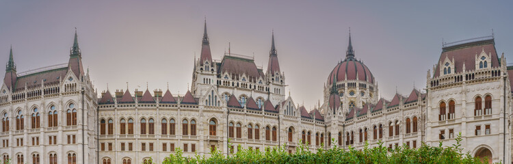 Fototapeta premium Hungarian Parliament Building at Dusk..