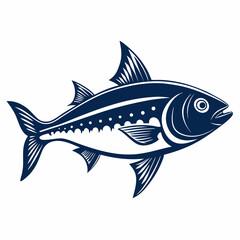 Fototapeta premium Bluefish Black Black silhouette