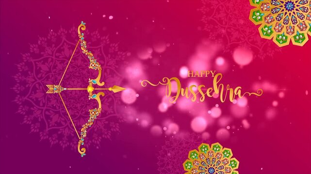 Happy Dussehra Animated Wish 