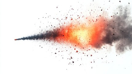 Explosion firework isolate on white background