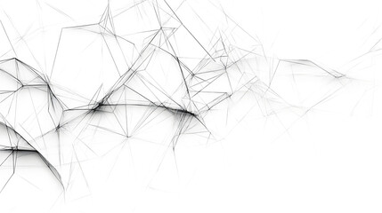Abstract connecting dots and lines. Connection science and technology white and transparent background..
