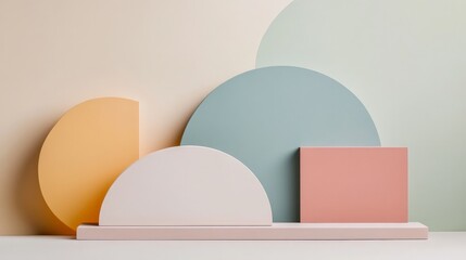 Abstract Colorful Shapes.