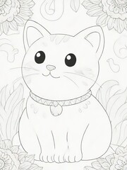 Obraz premium coloring cartoon book