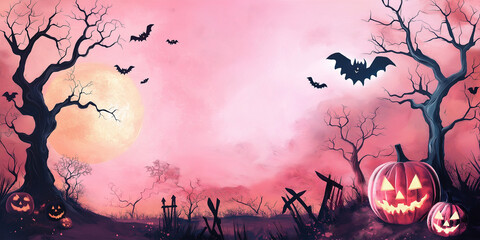 Halloween background with bats