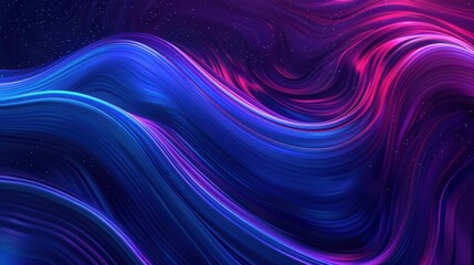 Naklejka premium Abstract Swirling Blue and Purple Waves