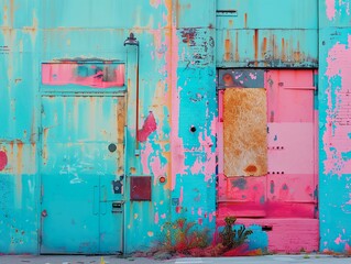 Colorful Industrial Doors