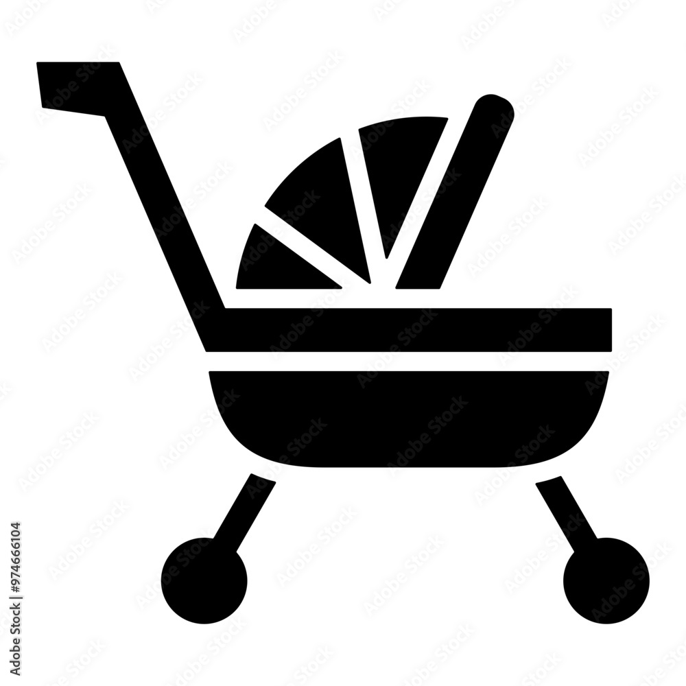 Canvas Prints Stroller Icon