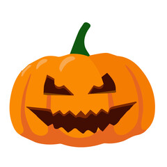 Halloween orange pumpkin illustration.