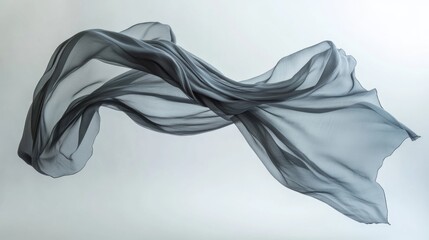 Fototapeta premium Cloth – Artistic Photo of Flowing Cloth Suspended in Midair Creating a Weightless Appearance