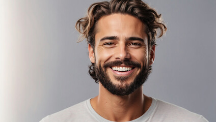 A Closeup Photo Portrait of a Handsome Man