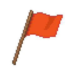 Pixel illustration of a flag
